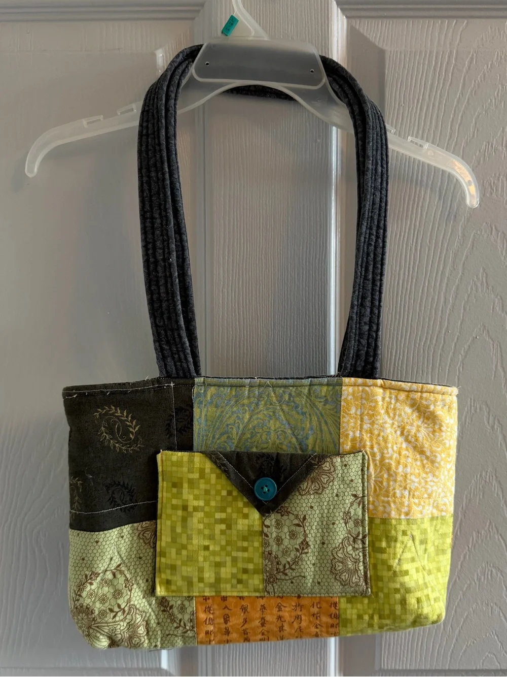 Vintage Quilted Tote Bag